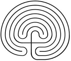 Classical Canvas Labyrinth 7 circuit .